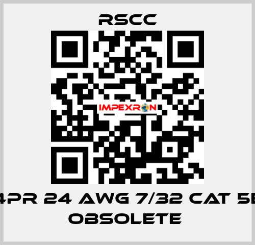 4PR 24 AWG 7/32 CAT 5E obsolete  RSCC