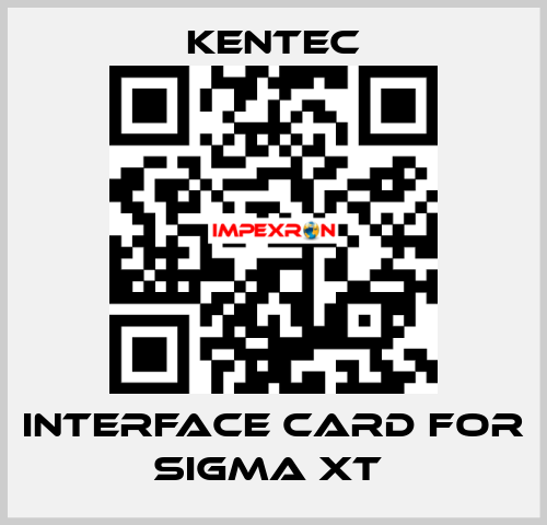 Interface Card For Sigma XT  Kentec