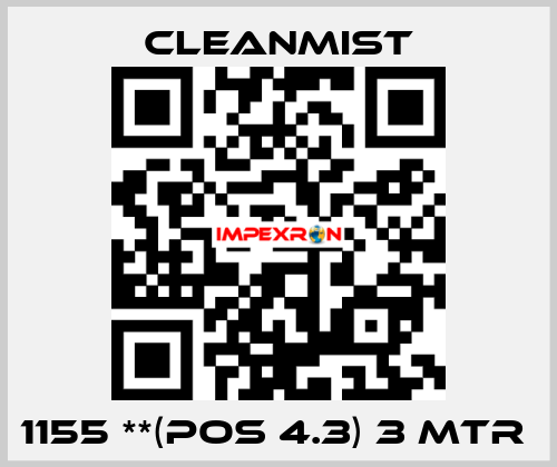 1155 **(pos 4.3) 3 mtr  CleanMist