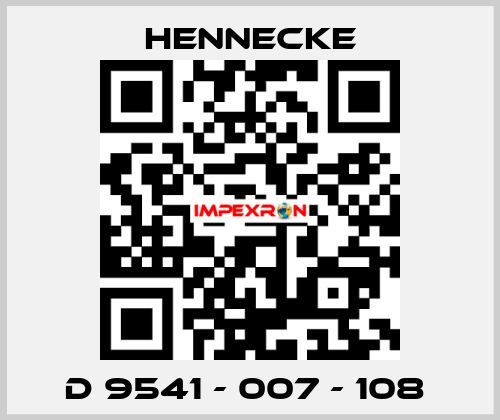 D 9541 - 007 - 108  Hennecke