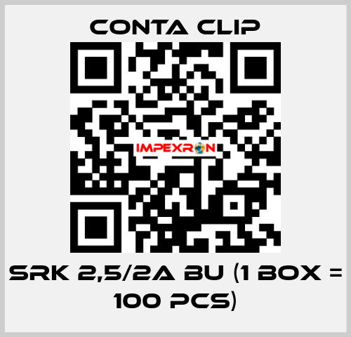 SRK 2,5/2A BU (1 box = 100 pcs) Conta Clip