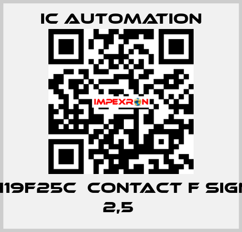 H19F25C  Contact F sign 2,5  ic automation