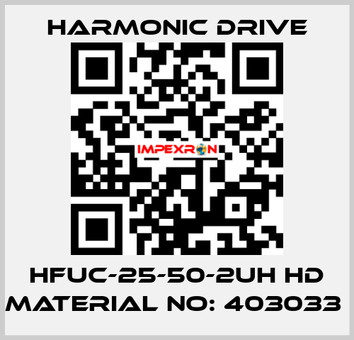 HFUC-25-50-2UH HD MATERIAL NO: 403033  Harmonic Drive