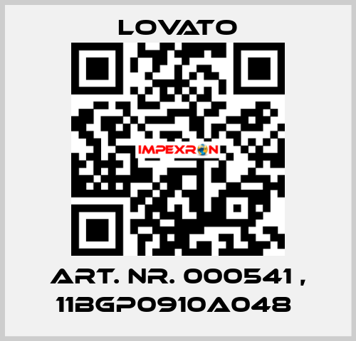 Art. Nr. 000541 , 11BGP0910A048  Lovato