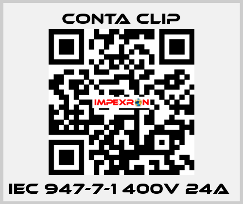 IEC 947-7-1 400V 24A  Conta Clip