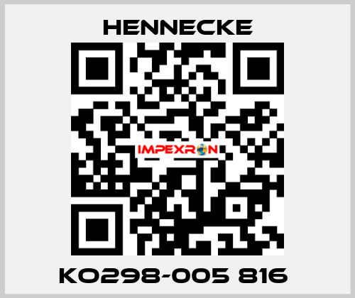 KO298-005 816  Hennecke