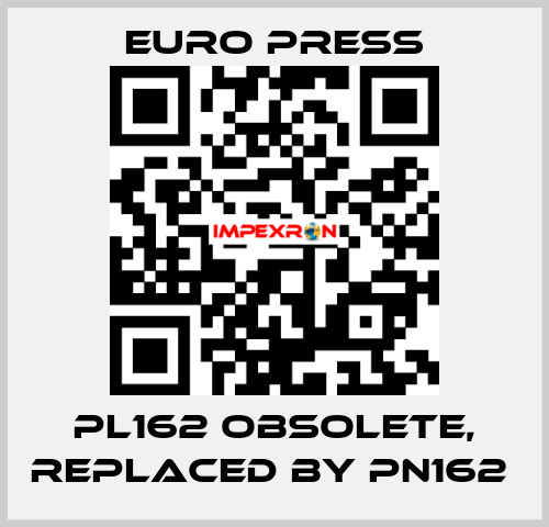 PL162 obsolete, replaced by PN162  Euro Press