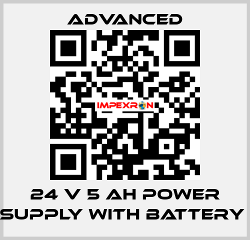 24 V 5 Ah Power Supply with Battery  Advanced