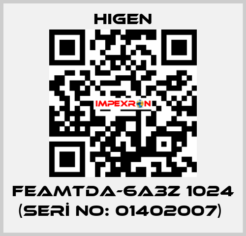 FEAMTDA-6A3Z 1024 (SERİ NO: 01402007)  Higen