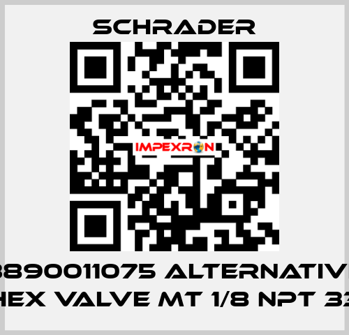 3890011075 alternative HEX VALVE MT 1/8 NPT 33 Schrader