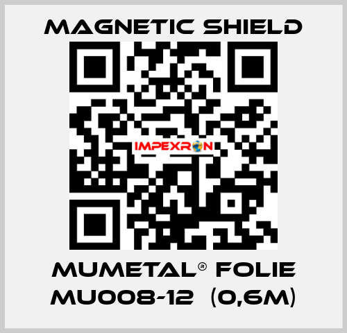 MuMETAL® Folie MU008-12  (0,6m) Magnetic Shield