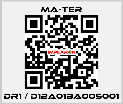 DR1 / D12A01BA005001 MA-TER