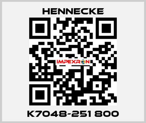 K7048-251 800 Hennecke