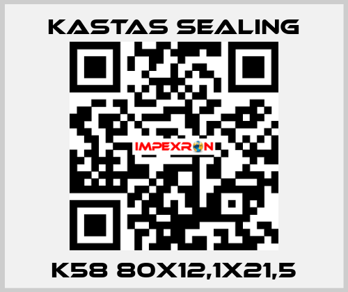 K58 80X12,1X21,5 Kastas Sealing