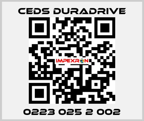 0223 025 2 002 Ceds Duradrive