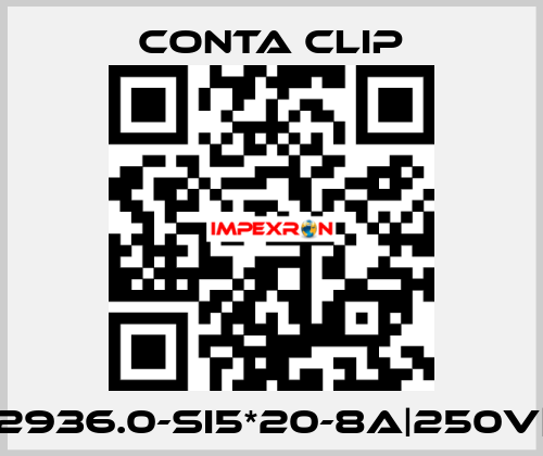 2936.0-SI5*20-8A|250V| Conta Clip