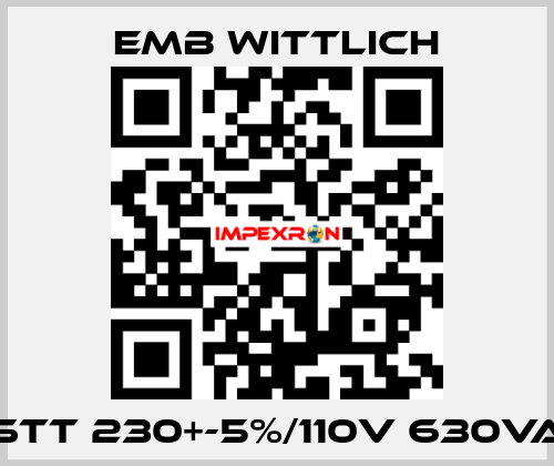 STT 230+-5%/110V 630VA EMB Wittlich