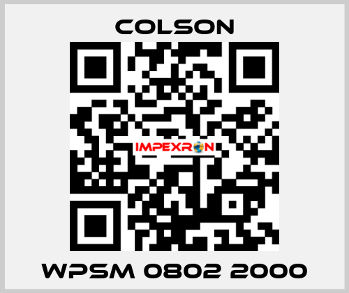 WPSM 0802 2000 Colson