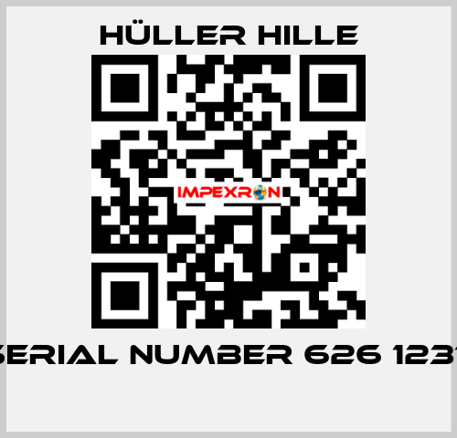 SERIAL NUMBER 626 1237  Hüller Hille