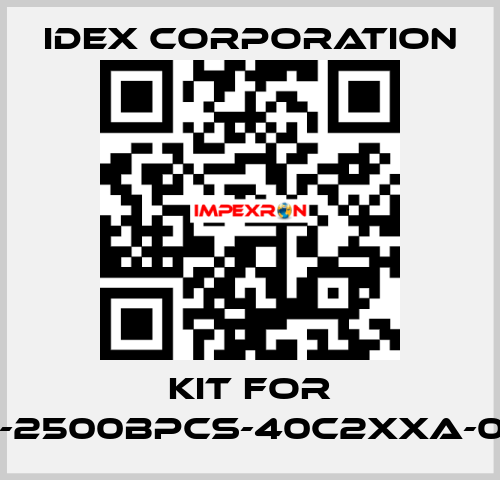 Kit for VFP-2500BPCS-40c2xxa-0092 IDEX Corporation