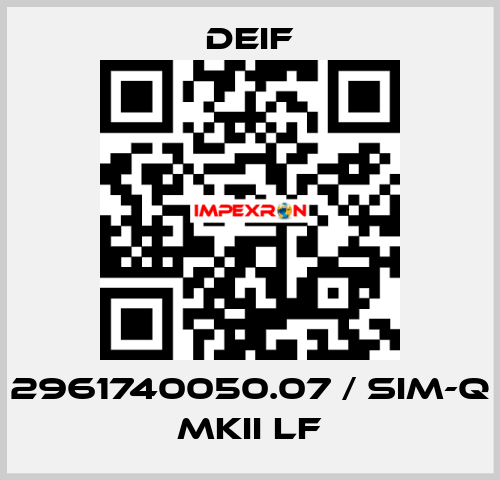 2961740050.07 / SIM-Q MKII LF Deif