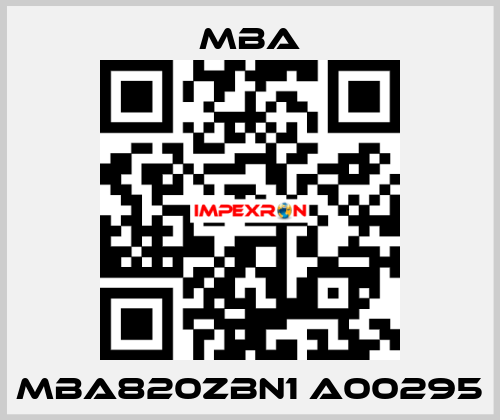 MBA820ZBN1 A00295 MBA