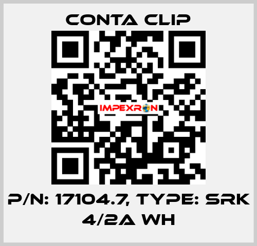 P/N: 17104.7, Type: SRK 4/2A WH Conta Clip