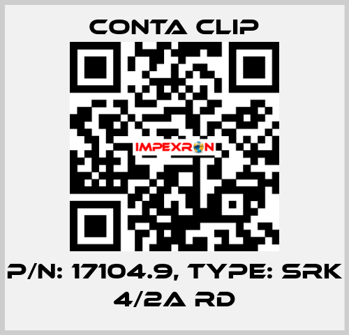 P/N: 17104.9, Type: SRK 4/2A RD Conta Clip