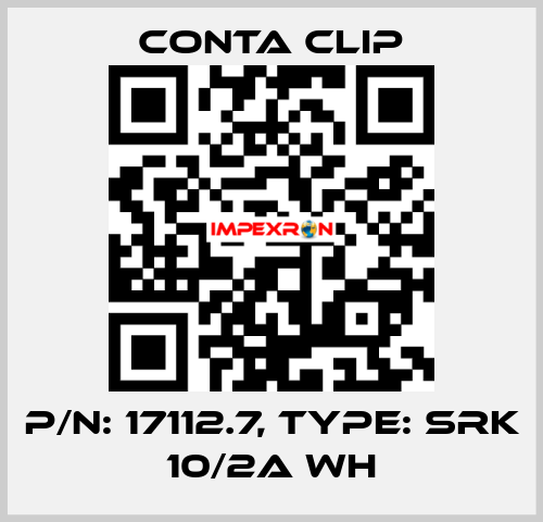 P/N: 17112.7, Type: SRK 10/2A WH Conta Clip