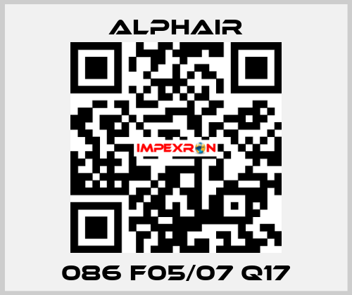 086 F05/07 Q17 Alphair