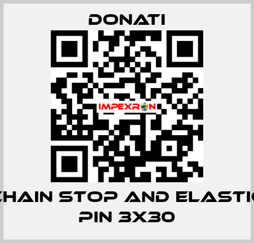 Chain stop and elastic pin 3x30 Donati