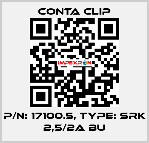 P/N: 17100.5, Type: SRK 2,5/2A BU Conta Clip