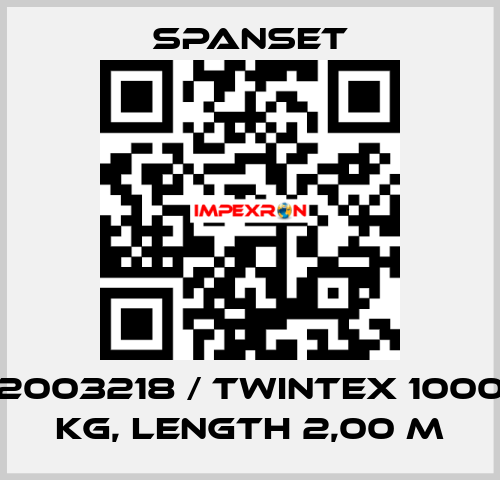 2003218 / Twintex 1000 kg, length 2,00 m SpanSet