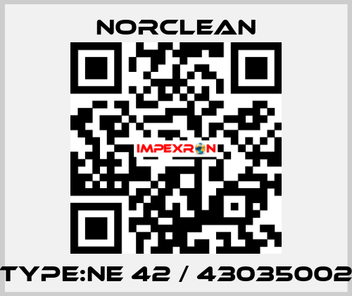 type:NE 42 / 43035002 Norclean