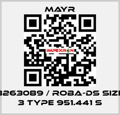 8263089 / ROBA-DS Size 3 Type 951.441 S Mayr