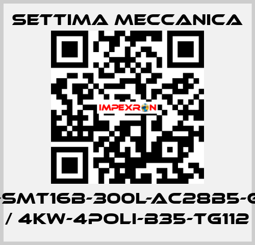 GR55-SMT16B-300L-AC28B5-G-S2-T / 4Kw-4Poli-B35-TG112 Settima Meccanica