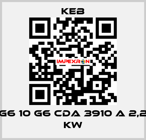 G6 10 G6 CDA 3910 A 2,2 KW KEB