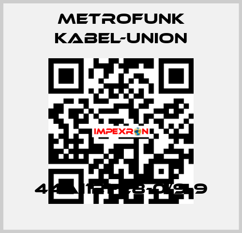 44A1121-28-0/9-9 METROFUNK KABEL-UNION