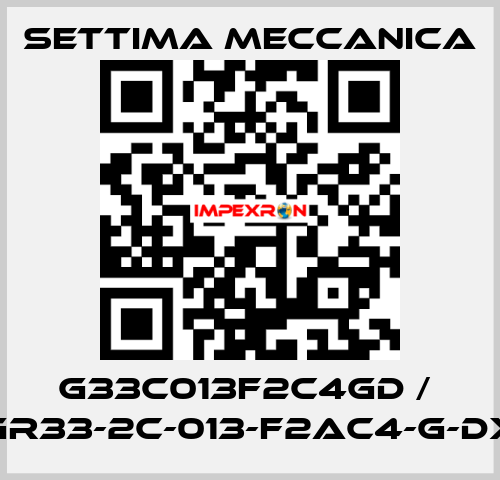 G33C013F2C4GD /  GR33-2C-013-F2AC4-G-DX Settima Meccanica