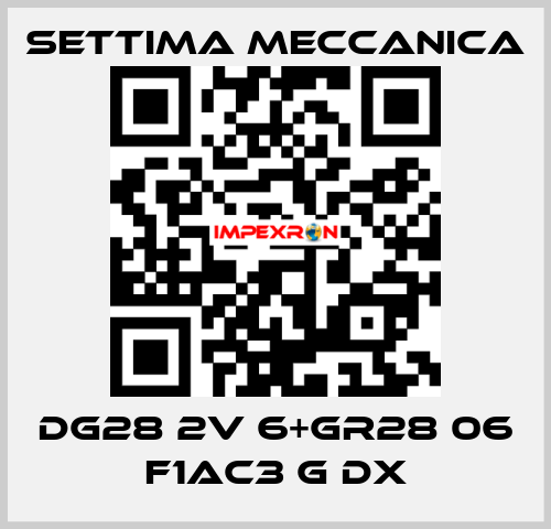 DG28 2V 6+GR28 06 F1AC3 G DX Settima Meccanica