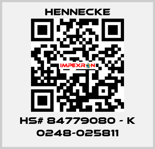 HS# 84779080 - K 0248-025811 Hennecke