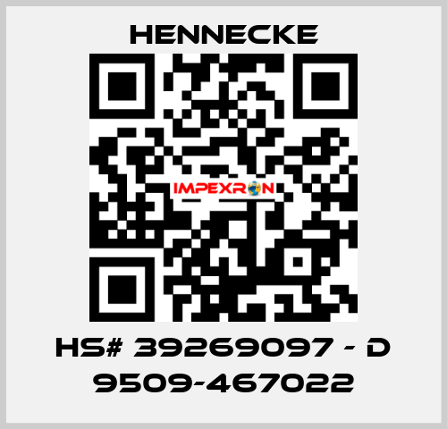 HS# 39269097 - D 9509-467022 Hennecke