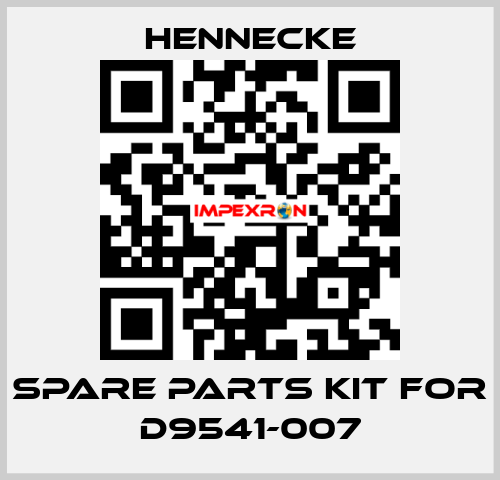 spare parts kit for D9541-007 Hennecke