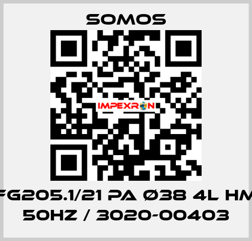 FG205.1/21 PA ø38 4l HM 50Hz / 3020-00403 Somos