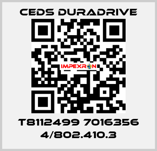 T8112499 7016356 4/802.410.3 Ceds Duradrive