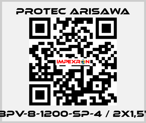 BPV-8-1200-SP-4 / 2x1,5" Protec Arisawa