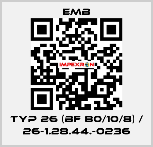 Typ 26 (BF 80/10/8) / 26-1.28.44.-0236 Emb