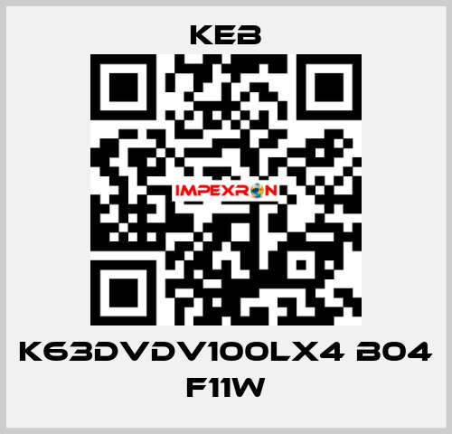 K63DVDV100LX4 B04 F11W KEB