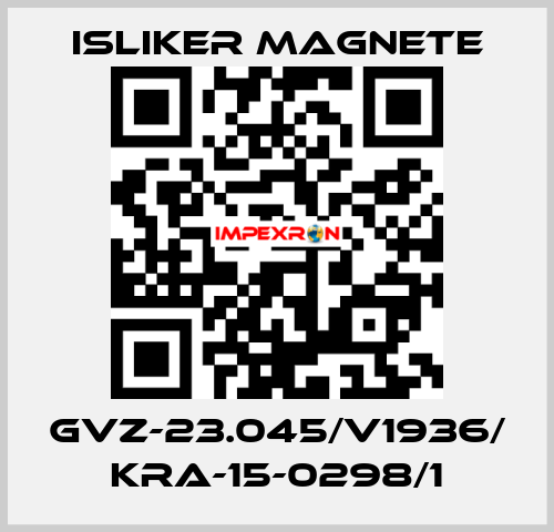 GVz-23.045/V1936/ KRA-15-0298/1 ISLIKER MAGNETE