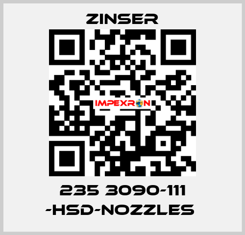 235 3090-111 -HSD-nozzles  Zinser